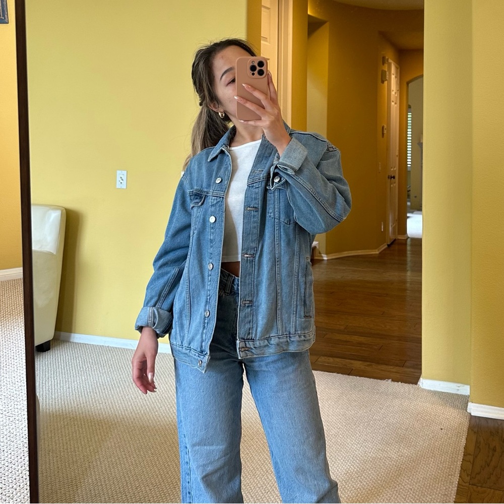 Topshop blue jean jacket